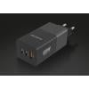 Chytrá síťová nabíječka ALIGATOR GaN, Power Delivery 65W, 2xUSB-C, 1xUSB-A, černá