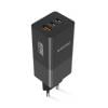 Chytrá síťová nabíječka ALIGATOR GaN, Power Delivery 65W, 2xUSB-C, 1xUSB-A, černá