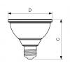LED žárovka Philips Master E27 PAR30S 9,5W(75W) stmívatelná, 4000K 230V 25D   P443242