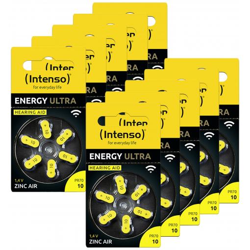Intenso Baterie do naslouchátek PR70-10 1.45 V 60 ks 86 mAh zinko-vzduchová 7504416MP