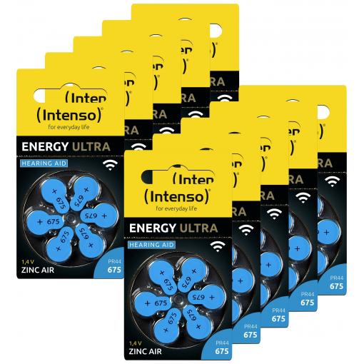 Intenso Baterie do naslouchátek PR44-675 1.45 V 60 ks 540 mAh zinko-vzduchová 7504446MP