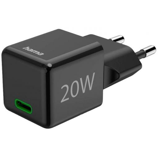 Hama USB nabíječka, USB Power Delivery (USB-PD) , 1x USB-C®, 20.00 W, Dodávka energie, černá