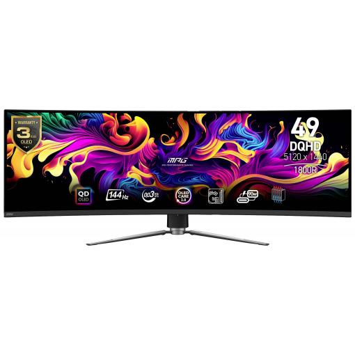 MSI MPG 491CQPDE QD-OLED herní monitor 124.5 cm (49 palec)5120 x 1440 Pixel, 32:9, 0.03 ms, OLED