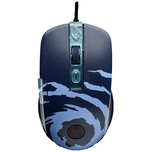 Lexip Naruto Shippuden Kakashi Kamui optická herní myš, přenos kabelový, 12000 dpi, černá, modrá