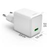 Hama USB nabíječka, USB Power Delivery (USB-PD) , 1x USB-C®, 45.00 W, Dodávka energie, bílá