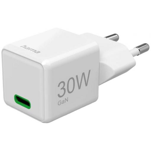 Hama USB nabíječka, USB Power Delivery (USB-PD) , 1x USB-C®, 30.00 W, Dodávka energie, bílá
