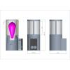 Deko Light Facado II 731154 Nástěnné svítidlo E27 20 W tmavě šedá