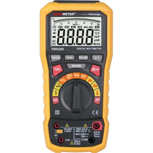 Multimetr PeakMeter PM8236B, True-RMS, Bluetooth, automat