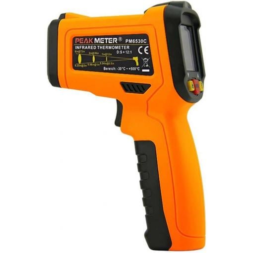 Bezkontaktní infračervený teploměr PEAKMETER PM6530C, -50 až +800 °C