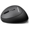 Perixx PERIMICE-719 L optická ergonomická myš, přenos bezdrátový, 6 tlačítko, 800 dpi, 1200 dpi, 1600 dpi, černá