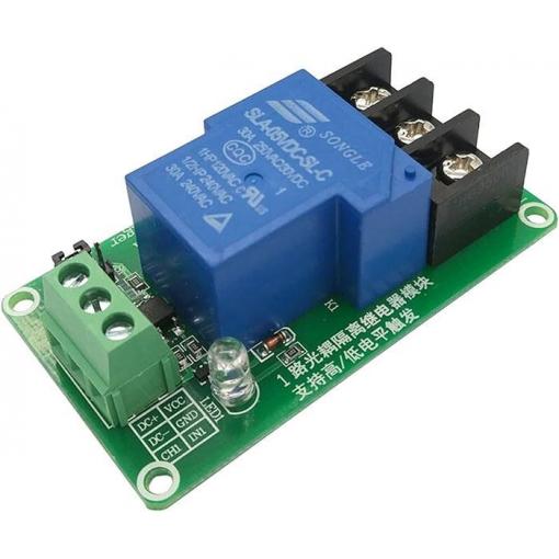 Modul relé 1kanálový, 12 V DC, 230 V / 30 A, optická izolace
