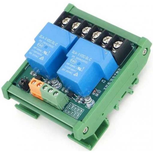Modul relé 2× s optickou izolací, 24 V DC / 230 V AC 30 A, DIN