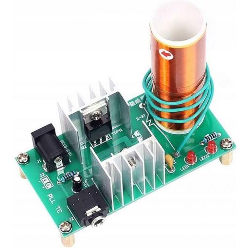 Teslův transformátor mini 15 W, 15–24 V DC