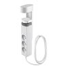 Solight 3z + USB A+C přenosné stolní zásuvky, 2m, bílá, USB rychlonabíječka 20W PD - PP105C-PD20