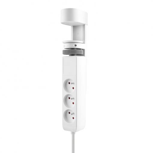 Solight 3z + USB A+C přenosné stolní zásuvky, 2m, bílá, USB rychlonabíječka 20W PD - PP105C-PD20