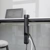 Solight 3z + USB A+C přenosné stolní zásuvky, 2m, černá, USB rychlonabíječka 20W PD - PP105C-PD20-B