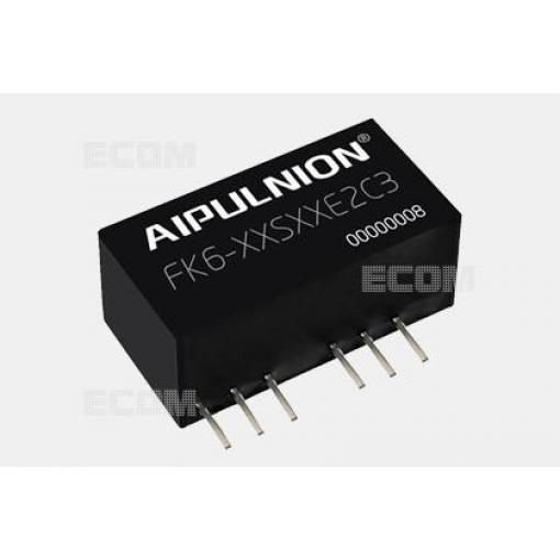 DC/DC měnič FK6-18S05E2C3, 24 V → 5 V / 1,2 A, izolovaný, SIP8