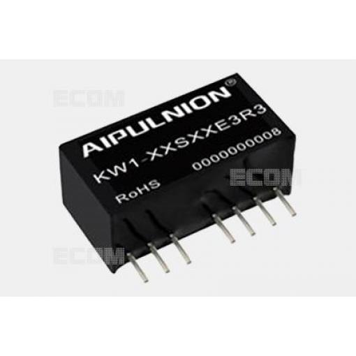 DC/DC měnič KW1-24S05E3R3, 24 V → 5 V / 0,2 A, izolovaný, SIP-8