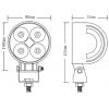 Pracovní světlo LED 10–30 V / 12 W, rozptylné, IP67