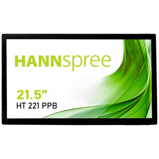 Hannspree HT 221 PPB dotykový monitor Energetická třída (EEK2021): D (A - G) 54.6 cm (21.5 palec) 1920 x 1080 Pixel 16:9 4 ms VGA, HDMI™, DisplayPort, USB 3.0,