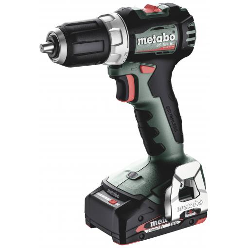 Metabo BS 18 L BL aku vrtací šroubovák, 18 V, 2 Ah Li-Ion vč. 2x aku, bezkartáčové, kufřík, vč. nabíječky, 613155500