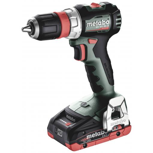 Metabo BS 18 L BL Q aku vrtací šroubovák, 18 V, 4 Ah Li-Ion vč. 2x aku, bezkartáčové, kufřík, vč. nabíječky, vč. příslušenství, 613156800