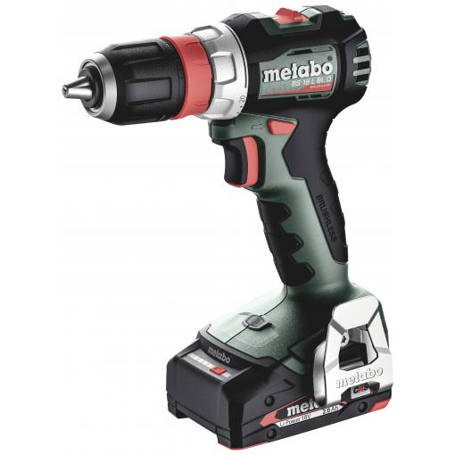 Metabo BS 18 L BL Q aku vrtací šroubovák, 18 V, 2 Ah Li-Ion vč. 2x aku, bezkartáčové, kufřík, vč. nabíječky, 613156500