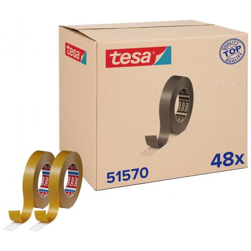 tesa tesafix 51570 51570-00002-00 oboustranná lepicí páska tesafix® 51570 přírodní (d x š) 50 m x 25 mm 48 ks