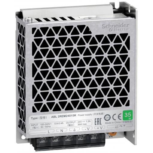 Schneider Electric ABL2REM24015K Napájení, Easy Modicon ABL2, taktované, 1fázové, 100 - 240 v/AC, 24 V DC, 1,5 A, 35 W výkonový modul 1 ks