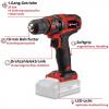 Einhell TC-CD 18/35+TE-VC 18 (1x2,5Ah) aku vrtací šroubovák, 1.5 Ah vč. nabíječky, vč. 32dílné sady bitů, akumulátor, Ruční vysavač plus, 4326596