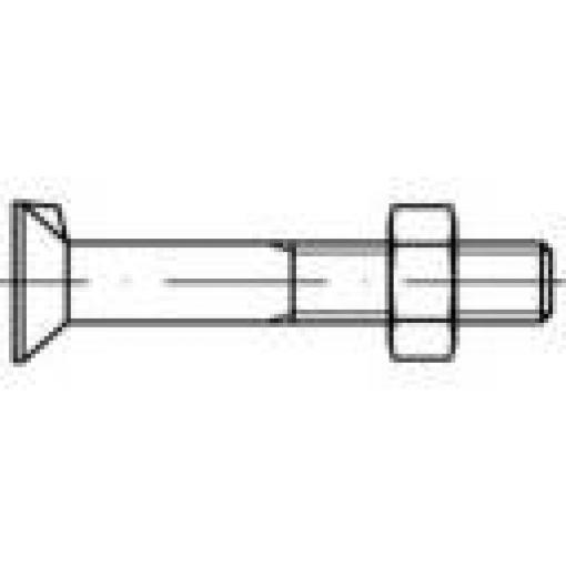 TOOLCRAFT 111698 zápustné šrouby s jedním nosem M20 40 mm vnější šestihran DIN 604 ocel 25 ks