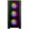 MSI M100R midi tower PC skříň černá 4 předinstalované LED ventilátory, prachový filtr, boční okno