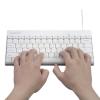 Perixx PERIDUO-212 W kabelový sada klávesnice a myše ergonomická německá, QWERTZ bílá