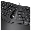 Perixx Ergonomisch bezdrátový sada klávesnice a myše ergonomická německá, QWERTZ černá