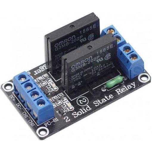 Modul polovodičového relé HY-M285, 2× SSR, 12 V DC