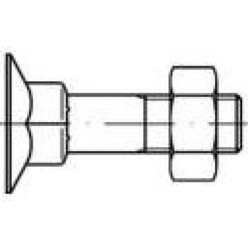 TOOLCRAFT 111748 zápustné šrouby se čtyřhranem M8 65 mm vnější šestihran DIN 605 ocel 200 ks