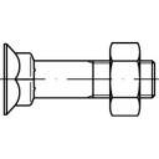 TOOLCRAFT 111793 zápustné šrouby se čtyřhranem M12 50 mm vnější šestihran DIN 608 ocel 100 ks