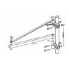 OR-600/750 - Otočné závěsné rameno pro lanové navijáky 750mm 600kg Ø48 mm (LN-400)