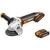 WX803 - Aku úhlová bruska 20V 125mm 2Ah+4Ah - PowerShare