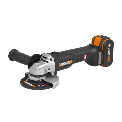 WX812 - Aku úhlová bruska 20V 125mm 1x4Ah - Powershare