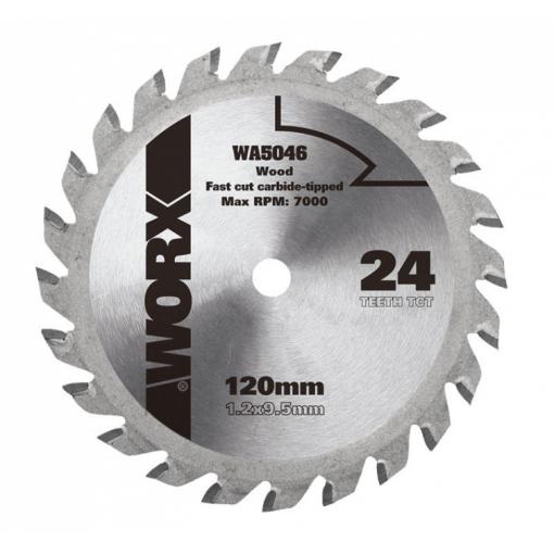 WA5046 - Kotouč na dřevo 120x9,5 pro WU427, Worxsaw XL