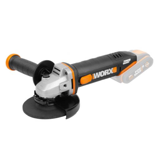 WX803.9 - Aku úhlová bruska 20V 125mm - bez akumulátoru - Powershare
