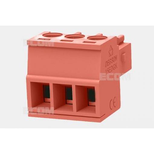Svorkovnice DEG 15EDGK-3.50, 3 póly, 250 V / 7 A, 180°