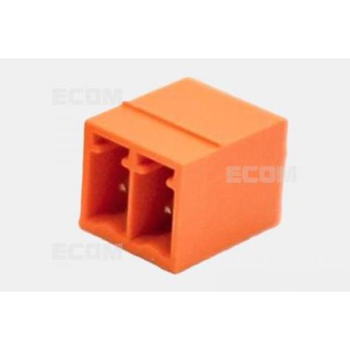Vidlice 15EDGVC-3.81-02P, 250 V / 7 A, 2pólová, oranžová