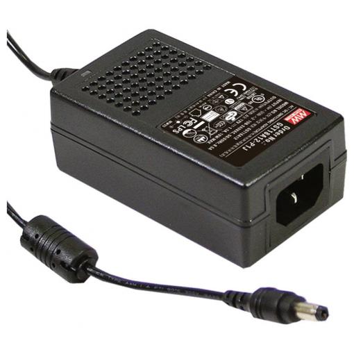 MEAN WELL GST18A12-P1J napájecí adaptér, stálé napětí 12 V 1.5 A 18 W