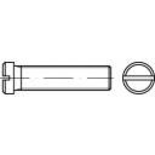 TOOLCRAFT 118868 šrouby s plochou hlavou M4 8 mm příruba DIN 920 ocel 100 ks