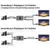 Maxtrack CS38L 2 porty DisplayPort přepínač šedá