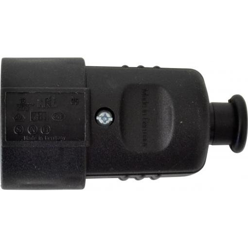 N & L 17275 zásuvka plast 230 V černá