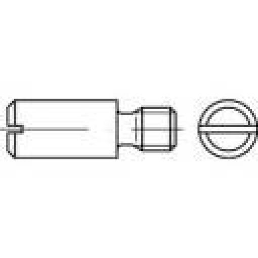 TOOLCRAFT 119071 stavěcí šrouby M4 6 mm příruba DIN 927 ocel 100 ks
