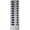 Maxtrack CH12L USB Hub 10 portů USB-A USB 3.0 5 GBit/s lze spínat jednotlivě stříbrnošedá CH12L